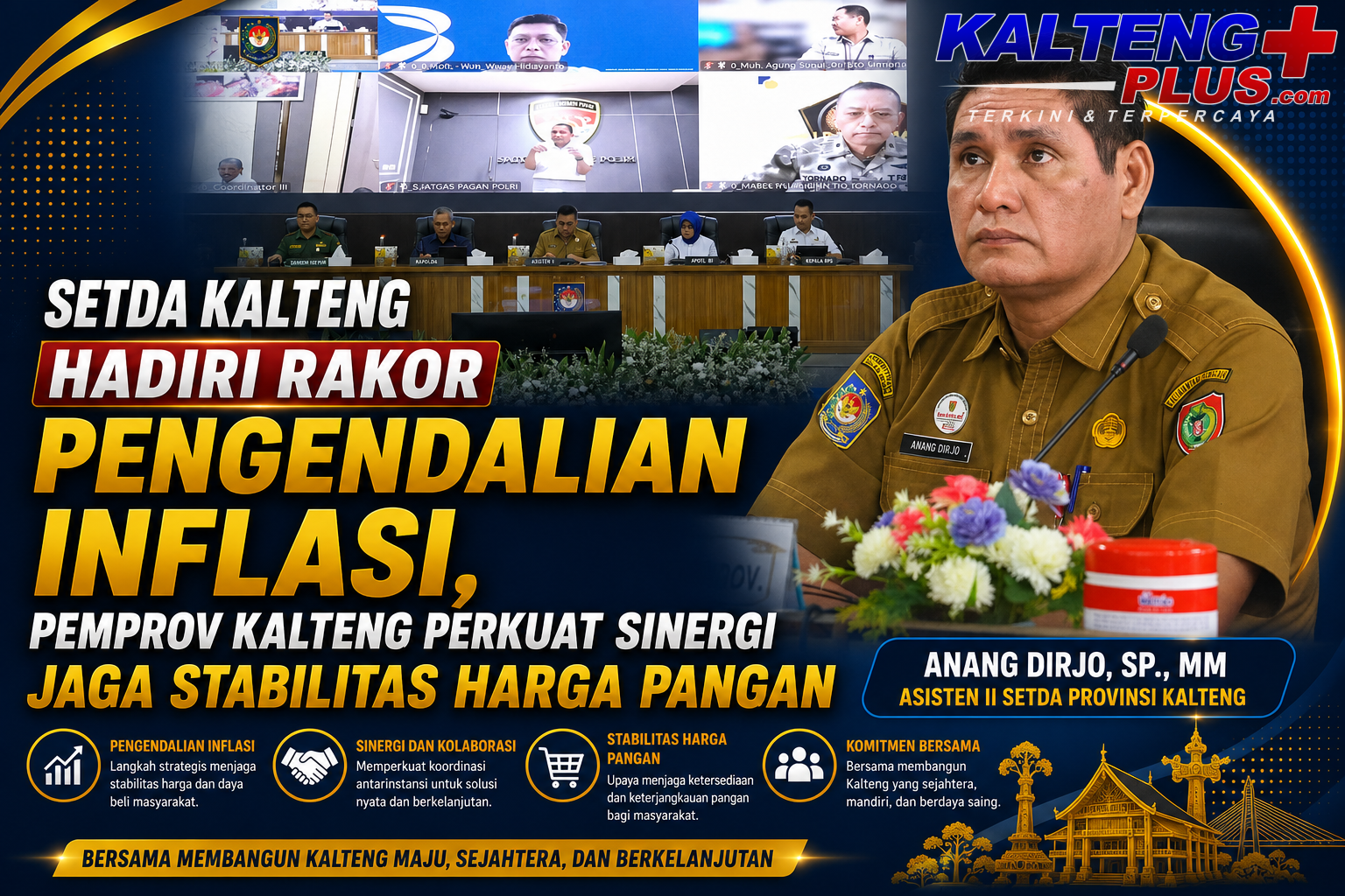 pemprov kalteng perkuat sinergi kendalikan inflasi dan stabilkan harga pangan