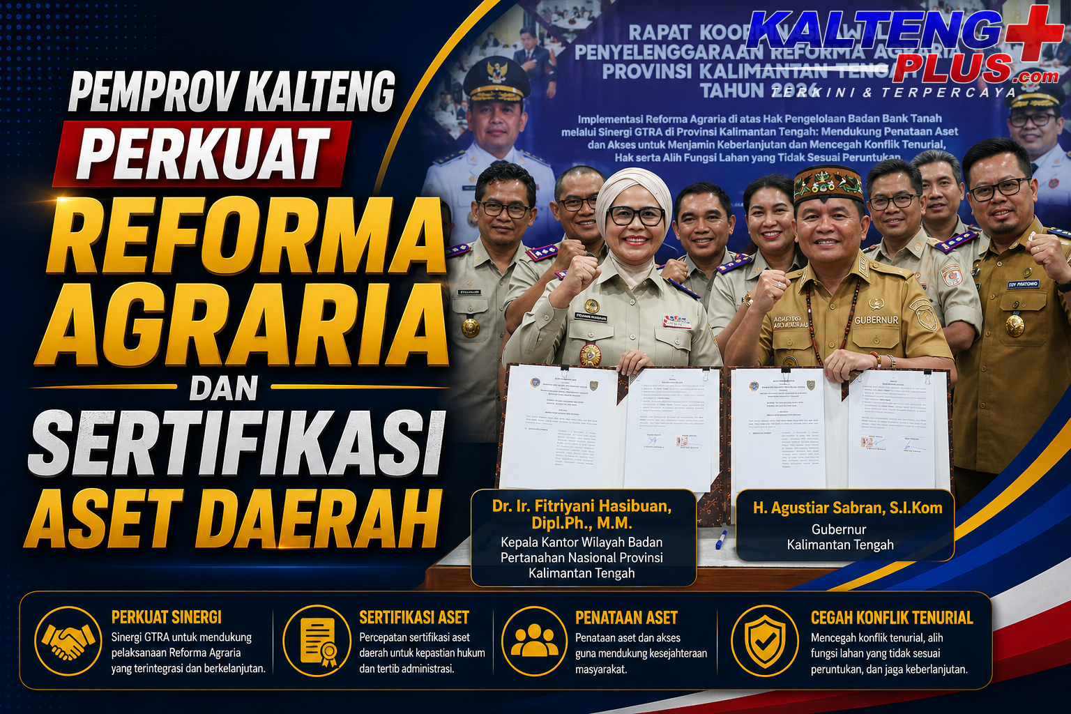 pemprov kalteng perkuat sinergi reforma agraria dan percepatan sertifikasi aset daerah