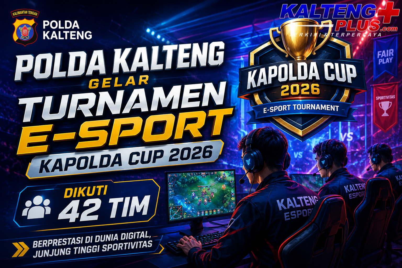 polda kalteng perdana gelar turnamen e sport kapolda cup 2026
