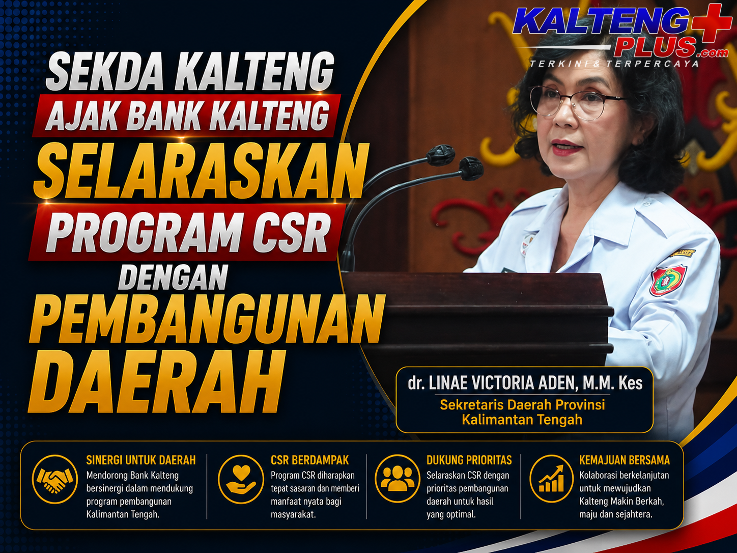sekda kalteng dorong csr bank kalteng selaras prioritas pembangunan daerah
