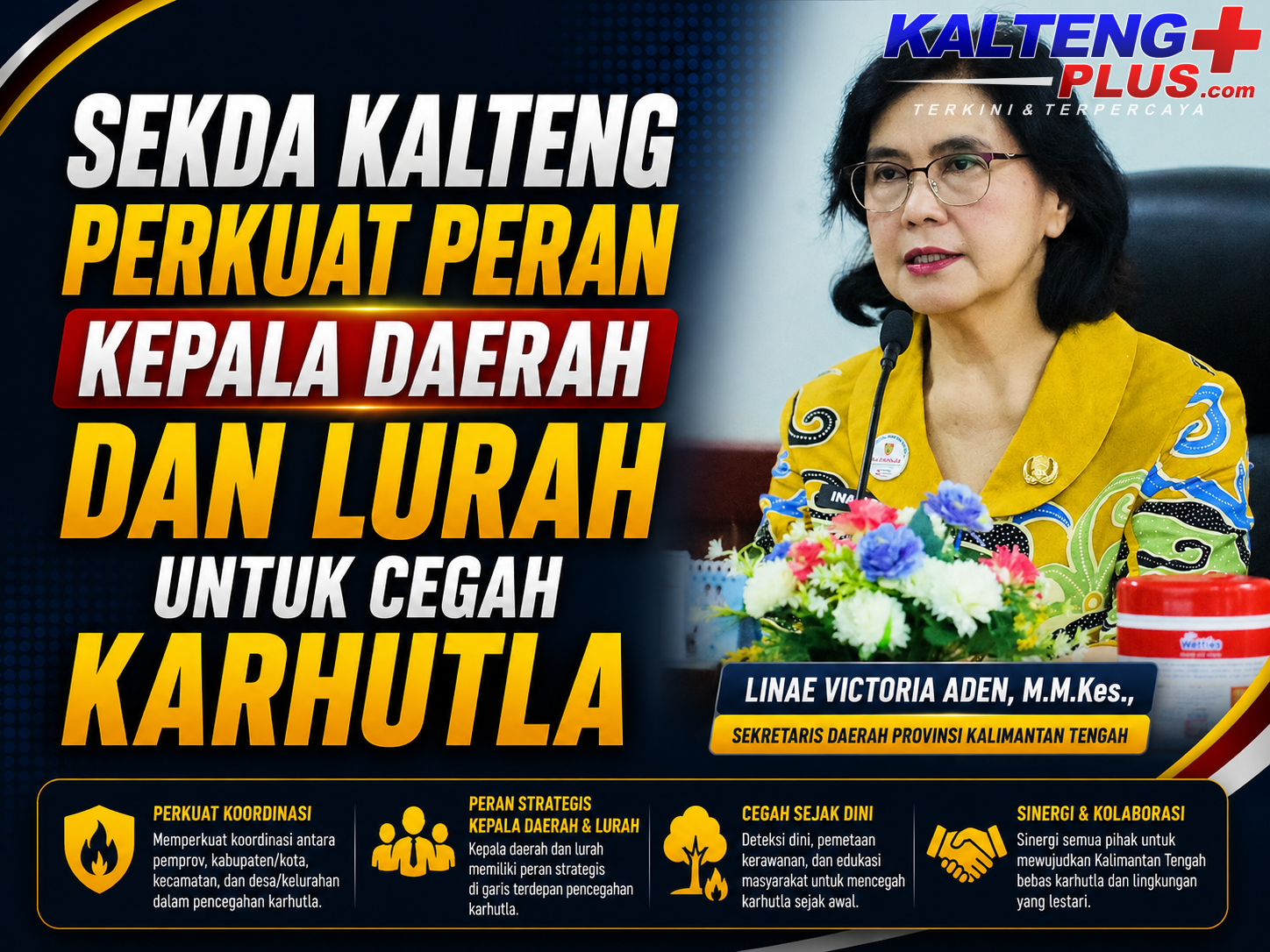 sekda kalteng perkuat peran kepala daerah dan lurah untuk cegah karhutla