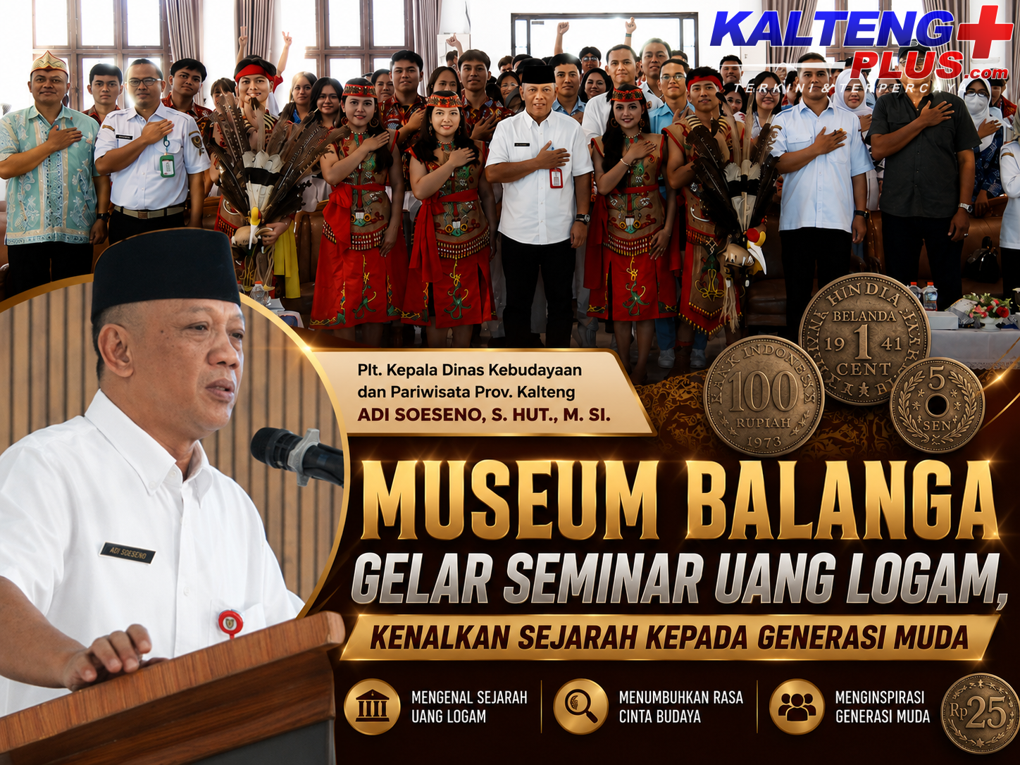 seminar uang logam museum balanga dorong generasi muda cintai sejarah dan warisan budaya