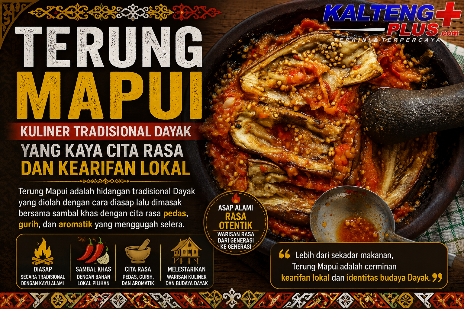 terung mapui kuliner tradisional dayak yang kaya cita rasa dan kearifan lokal