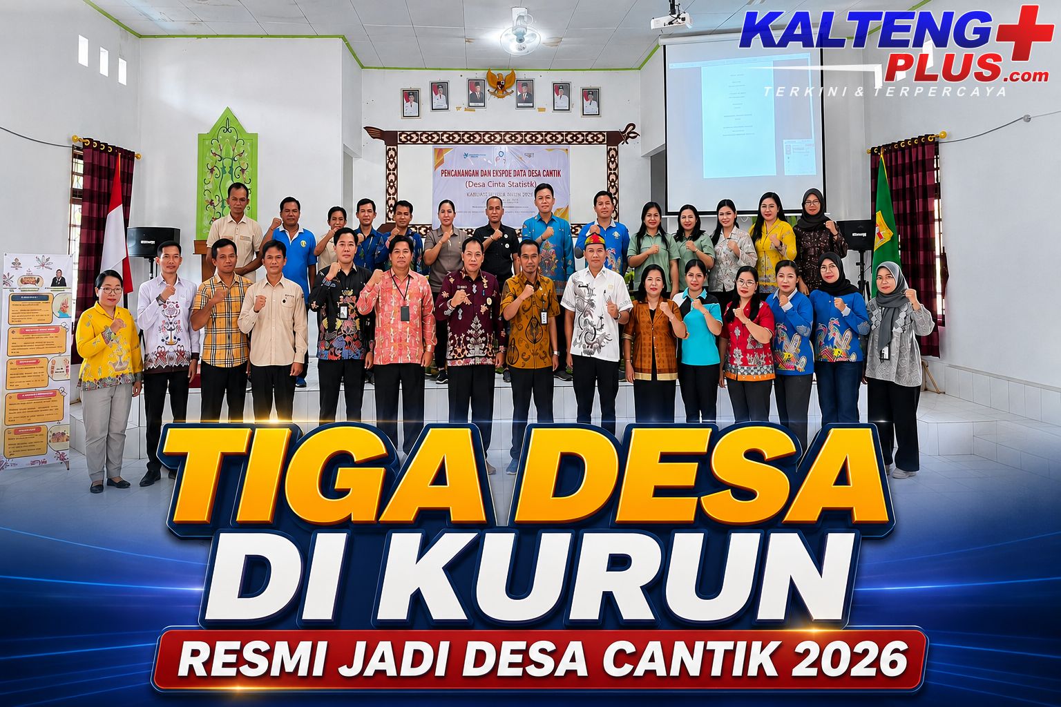 tiga desa di kecamatan kurun dicanangkan sebagai desa cantik 2026
